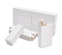 PH PandaHall 30PCS Noël Boîte Cadeau Petite Boîte en Carton Blanc Boîtes en Papier Recyclé avec Couvercles Boîtes D'Emballage de Bougies pour Cadeaux Artisanat Noël le Jour de l'An, 4.9x4.9x16.9cm