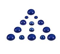 PH PandaHall 32pcs 4 Tailles Cabochon Demi-Rond en Pierre Natur Cabochons Dôme en lapis-lazuli Teint Brillant Décoration pour Scrapbooking et Fabrication des Bricolages Bijoux, 6/8/10/12mm