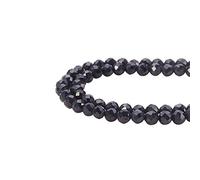 PH PandaHall - 360 Pcs Spinelles Noires Naturelles à Facettes Rondes pour Fabrication de Bijoux, Bracelets, Colliers, 2mm, Trou: 0.5mm