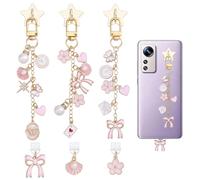 PH PandaHall 3pcs Chaînes à breloques pour liseuse Breloques pour liseuse et téléphone 3pcs Type C Bouchons Breloque compatibles avec les liseuses Cadeau pour Lecteurs et Amateurs de Livres