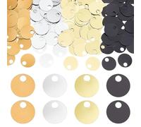 PH PandaHall 400pcs 20mm Paillettes Rondes Plates Noël 4 couleurs Grand Paillettes Irisées Décor en Vrac Points Circulaires Irisés pour Artisanat Arts Fabrication de Bijoux Couture Broderie Décor Fête