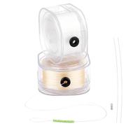 PH PandaHall 450m 0.2mm Corde pour Bracelet Fil de Perles, Fil de Perles de Rocaille Ficelle à Coudre avec Fil Principal et Boucle pour Coudre la Fabrication de Bracelets de Perles