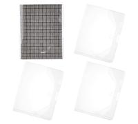 PH PandaHall 4pcs Couvre Livre Transparent Pochette pour Livre Couverture A5, Housse de Livre en Plastique PVC pour A5 Journaux Cahiers Agendas Documents Carnets de Croquis, 38.5x24.5cm