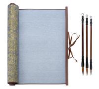 PH PandaHall 4pcs Kit de Toile de Calligraphie Réutilisable 1.42m Toile Magique Quadrillée Sans Encre 39.5cm Pinceaux de Calligraphie Traditionnelle Chinoise pour Débutant Professionnel Pratique Jaune
