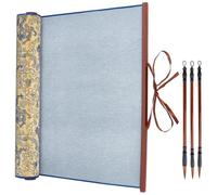 PH PandaHall 4pcs Kit Tissu de Calligraphie Réutilisable Papier Calligraphie Chinoise Magique Écriture à l Eau Rouleaux Tissu avec Pinceaux Stylos pour Nouvel An Pratique Dessin Peinture Enseignement