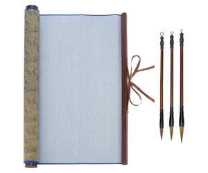 PH PandaHall 4pcs Toile Réutilisable Calligraphie Kit, Sans Encre Toile Magique Écriture à l'Eau 86.5x40cm Pinceaux Calligraphie Traditionnelle Chinoise pour Débutant Professionnel Pratique Nouvel An