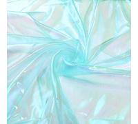 PH PandaHall 4x1.5m Cyan Iridescent Organza Fabric, Tissu de Tissu Brillant Magique Ruban Tissu de Dentelle D'Organza Scintillant pour Robe Spectacle de Scène Costume Décoration de Mariage