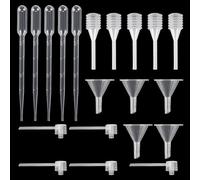 PH PandaHall 5 ensemble D'Outils de Recharge de Parfum, Outils de Pompe de Transfert de Parfum Distributeur de Pompe à Seringue Compte-Gouttes Entonnoir Pipette pour Voyage, Liquide Rechargeable