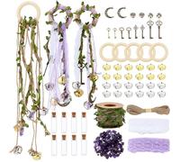 PH PandaHall 5 Ensembles de Kit de Clochette de Sorcière pour Poignée de Porte Kit de Sorcellerie Décor de Porte Sorcier Kits d'Artisanat Sorcier pour Décor de Maison Chambre Jardin Mur