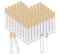 PH PandaHall 50pcs 10ml Verre Echantillon Parfum 10ml Flacons Vaporisateurs Verre Transparent Spray Flacons Doré Echantillon Parfum Vide Spray Portable Flacons Atomiseurs pour Voyage Cadeau