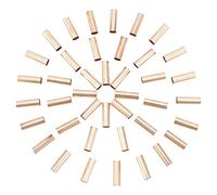PH PandaHall 50pcs Perle en Macramé, Perles de Tube en Laiton Doré 25x8 mm pour l'artisanat de Couture et le Support de Plante à Suspendre en Macramé