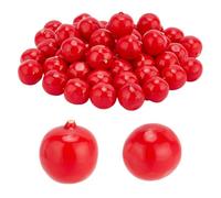 PH PandaHall 50pcs Pommes Rouges 2cm Pommes Artificielles en Mousse de Fausse Pomme Simulation de Fruits Décoratifs pour Compositions Florales Accessoires de Fête pour la Maison