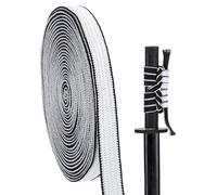 PH PandaHall 5m Corde Sageo en Ito de Soie et Coton, Cordon d'emballage en Mélange pour Sabre de Samouraï Japonais Katana Tanto Tsuka Décoration à Suspendre Artisanat DIY (Noir Blanc)