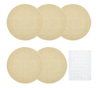 PH PandaHall 5PCS Lampe Abat-jour Diffuseur Rond Tissu Couverture Lampe | 18cm, Diffuseur de Lumière LED Abat-jour Adoucisseur de Lumière avec Autocollants pour Lampes Table Sol Plafond Mur