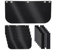 PH PandaHall 6 Pack Visière de Rechange pour Masque de Soudure 39x19.7cm Visière de Rechange pour Masque de Soudure Protection Faciale Intégrale pour Meulage Découpe Soudure Cosplay