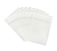 PH PandaHall 60Pcs Sachet de Papier Ciré Poches en Papiers Poches Bijoux Papier, Auto Scellants Sachets Plats Ciré en Verre pour Collations Biscuits Noix Bonbons Perles, 12x8.3cm