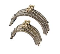 PH PandaHall 6pcs 2 Taille Fermoir de Sac Vintage Fermoir de Porte-monnaie Cadre de Bourse en Metal Cadre de Portefeuille Crochet pour Bricolage Poignée Sac Couture Artisanat Bronze Antique 8.7/12.7cm