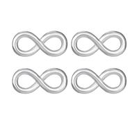 PH PandaHall 6pcs Charme Connecteur Pendentif Symbole d'Infini Amour en Argent Antique 925 Argent Sterling pour Bracelet Collier Bijoux DIY Cadeaux Personnalisés, 10.2x4.6mm