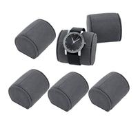 PH PandaHall 6pcs Coussins de Montre 5.4x6x4.8cm Coussin de Présentation de Montres Coussins de Petits Articles Montres Gris Flanelle Présentoirs pour Bracelets de Bijoux, Circonférence 17cm