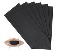 PH PandaHall 6pcs Façonneur de Base en Plastique 30x12.8cm Long Sac à Main Bas Insert Sac Stabilisateur Sac Doublure Panneau Noir Rectangle Feuille pour Sac à Main en Cuir Sac à Main Sac à Tricoter