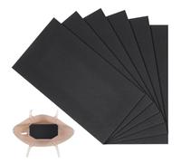 PH PandaHall 6pcs Façonneur de Sac à Main Noir, 25.1x12.8cm Sac à Main Fond Insérer Sac en Stabilisateur Sac Doublure Panneau Rectangulaire Feuille pour Sac à Main en Cuir Sac à Main Sac à Tricoter