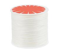 PH PandaHall 70m 0.6mm Cordon en Polyester Ciré Cordon Ciré Blanc Fil Ciré Cordon de Perles Cordon Bracelet Cordon Collier pour Bracelet Collier Fabrication de Bijoux Kontting Macramé
