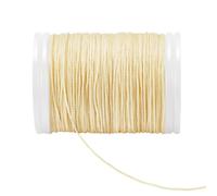 PH PandaHall 75m Cordon Ciré 0.6mm Fil Macramé pour Bijoux Fil Bracelet Macramé Bracelet en Cordon Ciré pour la Fabrication de Bijoux en Macramés, Enfilage de Perles, Colliers DIY, Beige