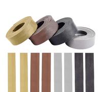 PH PandaHall 8m Garnure en cuir PU 4 couleurs Rabattre la garnure Ruban de biais plié simple Sangles de reliure pour couture, couture, ourlet, passepoil, décoration de chaise, 20mm de large.