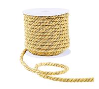 PH PandaHall 8mm Cordons Noël Cordon d'honneur de Graduation 18m Cordons Torsadés Corde de Soie Tressée Corde de Satin Torsadé Décoratif Fil de Garniture en Nylon pour Décor Fête Remise des Diplômes