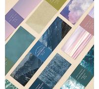 PH PandaHall 90pcs Emballages de Savon, 9 modèles Papier d'emballage de Savon Ruban de Papier d'emballage de Savon de Paysage Naturel Étiquette Verticale en Papier Savon pour Savon Artisanal, 21x5cm