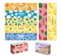 PH PandaHall 90pcs Emballages de Savon aux Fruits 9 styles Étiquettes de Savon Colorées de Dessin Animé Emballage de Savon Emballage Artisanal en Papier pour Savon Faites à la Main Emballage Cadeau