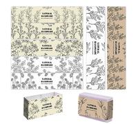 PH PandaHall 90pcs Emballages de Savon de Plantes, 9 Styles Papier d'emballage de Savon Ruban de Papier enveloppe de Savon Étiquette de Papier de Savon Vertical Couvertures de Savon, 21 cm
