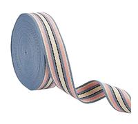 PH PandaHall 9m Sangle Couture Ruban de dent Tissé, Ruban Jacquard Rayé Bande de couture brodée pour vêtements Chapeaux Embellissement de sangle de sac