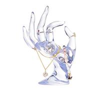 PH PandaHall Affichage de Bijoux Titulaire de Main, D'accord Forme Main Anneau Titulaire Porte-bracelet élégant Soutien Bijoux Support Montre Spectacle pour Organisation Affichage Détail, Clair