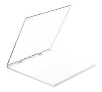 PH PandaHall Bloc de Tampon Acrylique Outil de Positionnement de Timbres 16cm Bloc de Timbres Pliant Tampons Transparents Plate-Forme D'Estampage Artisanale pour la Fabrication de Cartes Scrapbooking