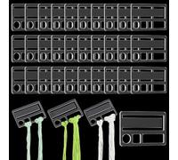 PH PandaHall Bobines de Fil à Broder 50pcs Cartes de Fil à Broder Organiseur de Fil Transparent pour Point de Croix Cartes de Support de Fil pour Rangement de Fil à Coudre, 3.2x4.9cm