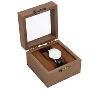 PH PandaHall Boîte à Montre en Bois pour Homme Boîte d'Exposition de Montre Unique Boîte de Stockage pour Montres Support Organisateur Boîte de Montres Rangement pour Bijoux avec Couvercle Transparent
