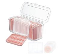 PH PandaHall Boîtes D'Emballage pour Faux Ongles à Pression Présentoir à Ongles et 1 Grandes Boîtes de Rangement pour Ongles en Acrylique avec 60 Bandes Adhésives pour Salon de Manucure, 12pcs
