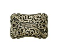 PH PandaHall Boucle de Ceinture Boucle de Ceinture de Cow Boy Occidentale Attache de Ceinture Boucle Florale Gravée Convient à une 42mm Sangle de Ceinture pour Ceinture en Cuir Jean Mariage