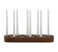 PH PandaHall Bougeoir en Pin pour Centre de Table Bougeoir Conique de 40cm de Long Porte Bougies Vintage pour Noël Nouvelle Année Anniversaire Fête Décoration D'Intérieur, 1pc, Brun