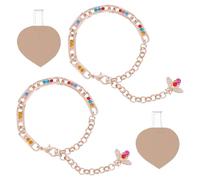 PH PandaHall Chaînes Chaussures à Talons Hauts Chaînes Abeilles Strass Lacets Talons Hauts 1 Paire Brides de Cheville Amovibles Sangle Anti Lâchement en Strass pour Talons Sandales Pantoufles, Or Rose