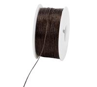 PH PandaHall Corde de 0.1mm pour Bracelet Fil de Perles Marron Fil de Perle de Rocaille 45m Corde à Coudre Corde en Nylon pour la Couture du Cuir Perles Fabrication de Bracelets de Bijoux