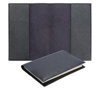 PH PandaHall Couverture de Livre en Cuir PU Noir 33.7x23cm Protège Livres Rectangulaire Couverture Livre pour Carnet A5 Voyageur Sketchbook Journal Scrapbooking Album 1pc
