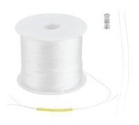 PH PandaHall Fil de Bracelet 0.2mm Fil de Perles Inélastique de 200m Fil de Perles de Rocaille avec Fil Principal et Fermoir pour la Fabrication de Bracelets et de Bijoux Artisanat Décoration