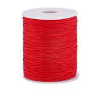 PH PandaHall Fil de Nylon Rouge 91m Fil à Perles 1.5mm Cordon de Bracelet Corde de Store Cordon de Tressé Carillon Éolien pour la Fabrication de Bracelets Les Fenêtres L'Artisanat la Réparation