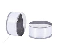 PH PandaHall Fil de Perles Blanc 92m Cordon en Nylon pour Bracelet 0.2mm Cordon de Perles de Bijoux Fil Tressé en Nylon Cordons de Couture pour Perle Bijoux Bracelets Fabrication de Bijoux Couture