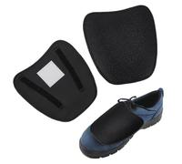 PH PandaHall Guêtres de Soudage en Cuir 1 paire Protège Chaussures Résistants à la Chaleur et à L'Abrasion Guêtres pour Bottes de Soudage pour Hommes et Femmes, Noir