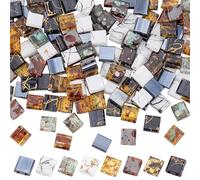 PH PandaHall Lot de 160 perles de rocaille Tila 8 couleurs avec 2 trous Couleur café Perles plates Perles japonaises en vrac pour empiler des bijoux et des bracelets