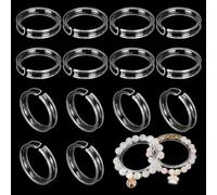 PH PandaHall Lot de 20 présentoirs ronds en acrylique transparent de 6,1 cm pour bracelets - Support de rangement pour bijoux