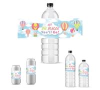 PH PandaHall Lot de 30 étiquettes étanches pour bouteille d'eau, 21,6 x 6,4 cm, étiquettes autocollantes pour voyage, sortie, retraite, remise de diplôme, fournitures de fête d'adieu